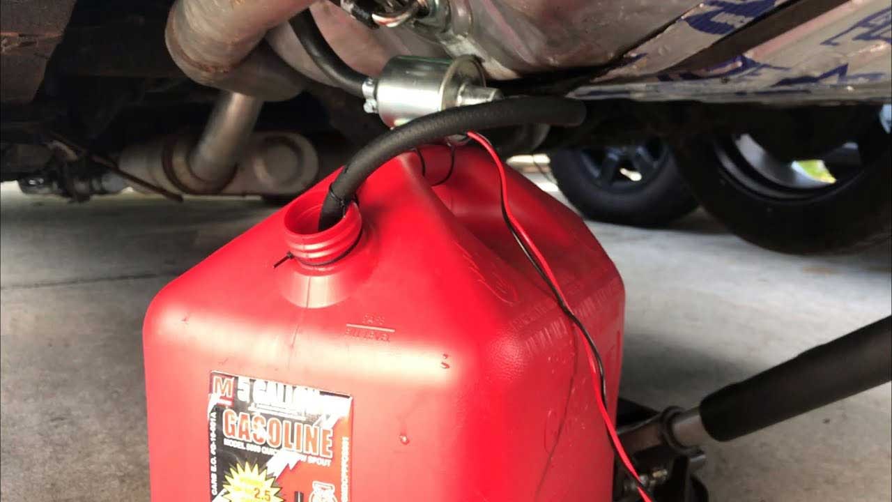 best way to drain a fuel tank from 1997 jeep grand cherokee